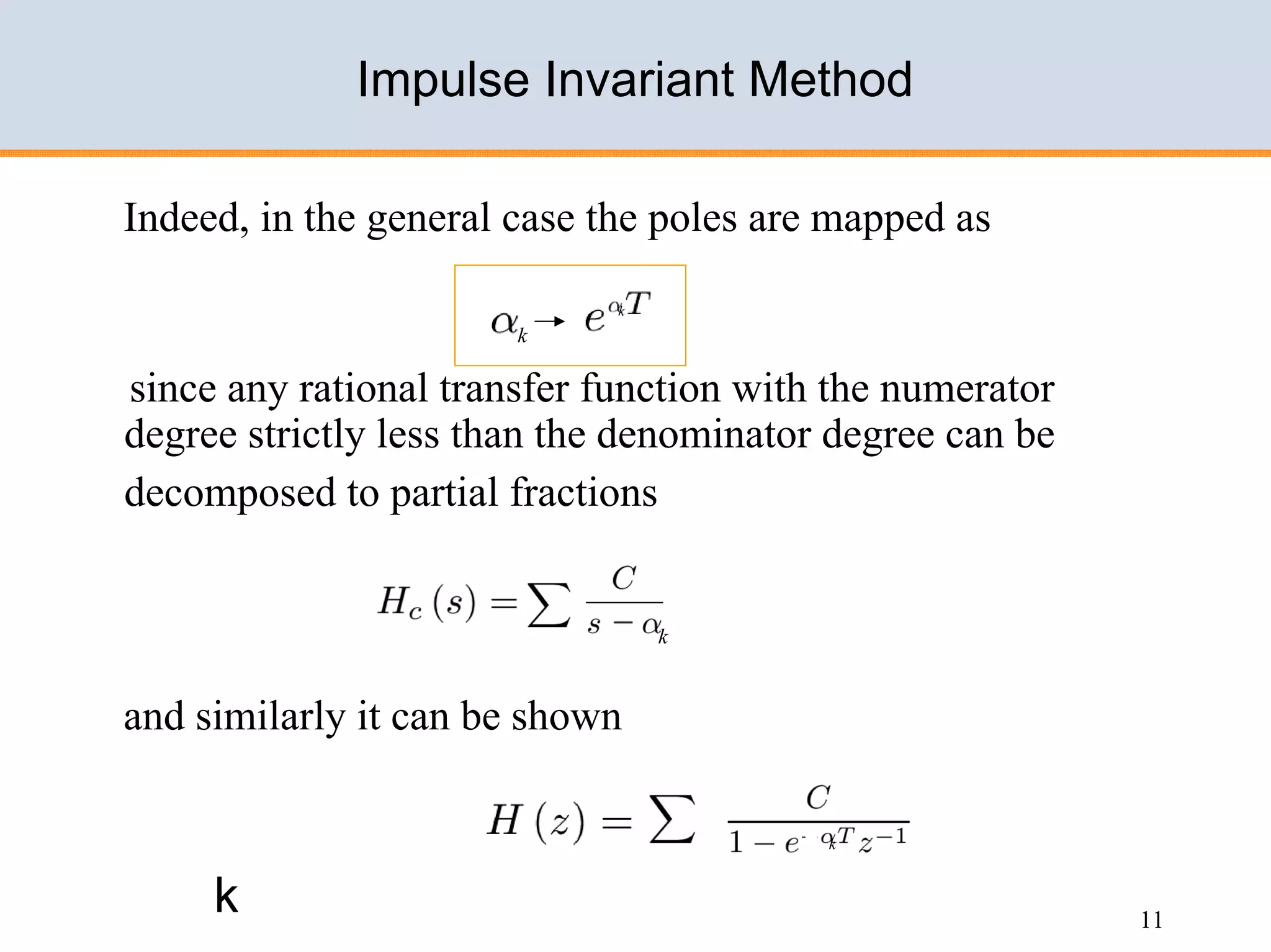 Design of IIR filters
