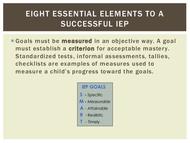 The Three Essential Parts Of Iep Goal >> Writing An Iep The Three Essential Parts Of Iep Goal >> Writing An Iep
