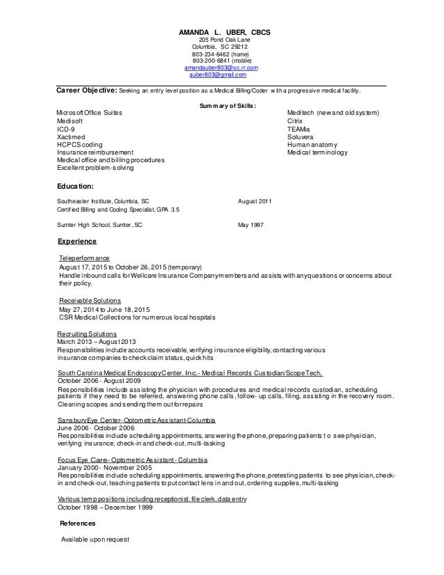 amanda uber resume
