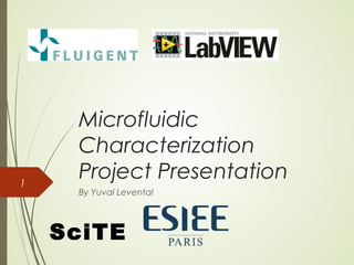 Microfluidic
Characterization
Project Presentation
By Yuval Levental
1
SciTE
 