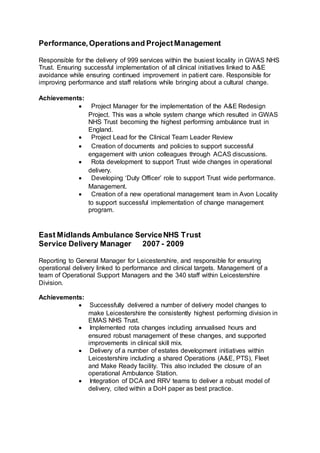 Glenn McPeak CV