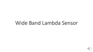 Wide Band Lambda Sensor
 