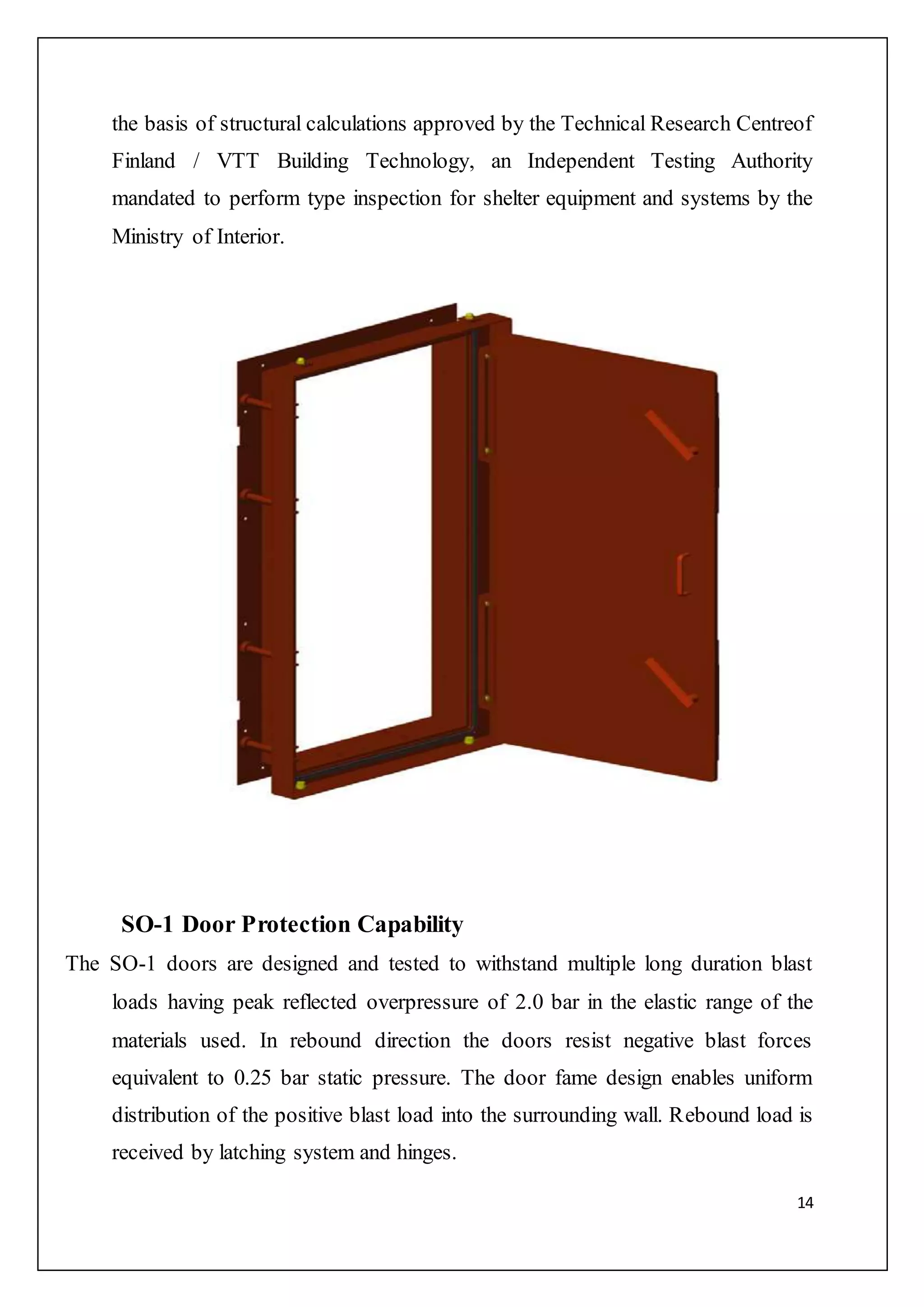 Design & Mitigation of blast resistant doors | DOCX