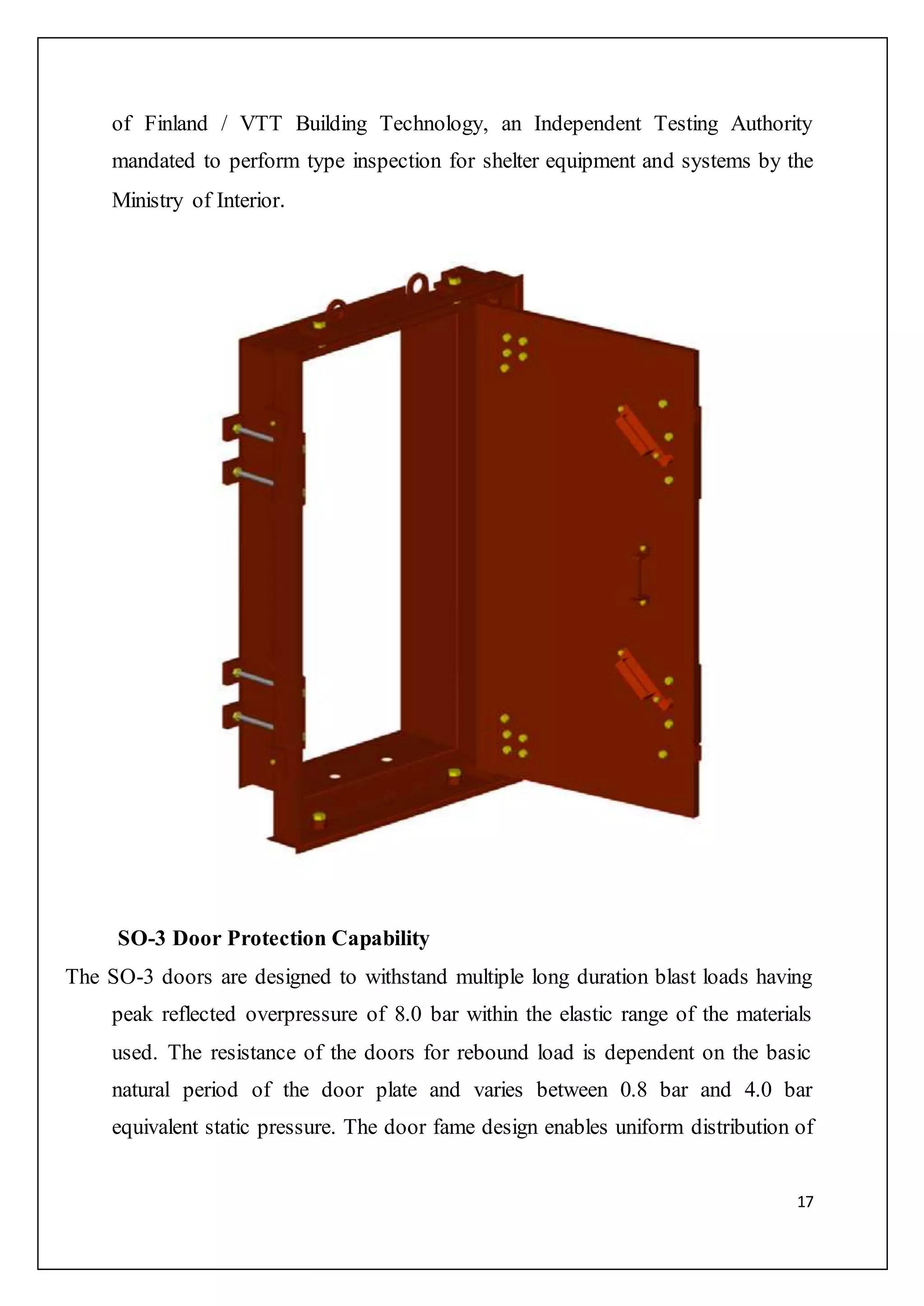 Design & Mitigation of blast resistant doors | DOCX