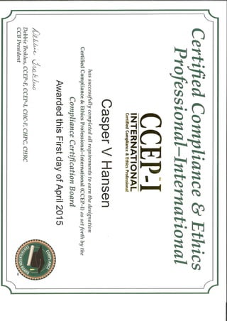 SCCE Diploma