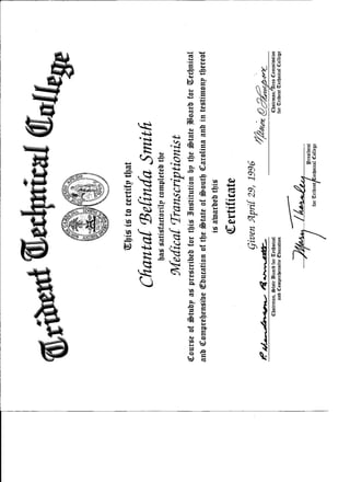 TTC Certificate