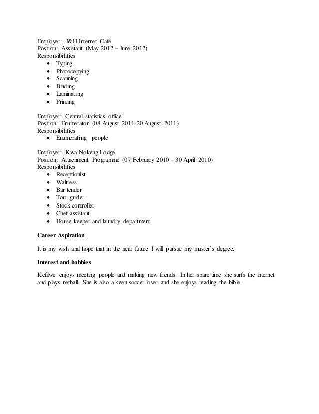 Contoh format cv picture