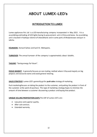 lumex led project | DOCX
