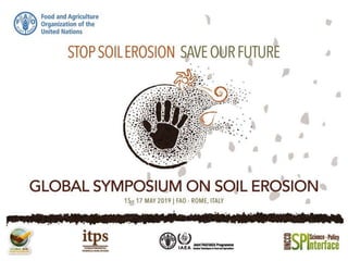 Decision supporting framework for soil erosion control and ecosystem services enhancement 