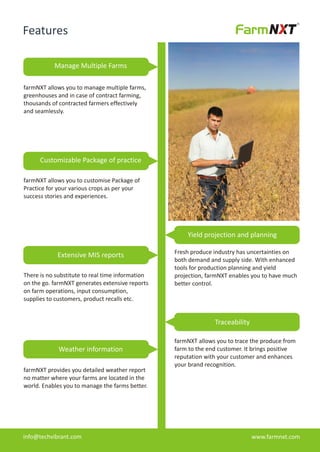 Advanced farm management software - farmNXT | PDF