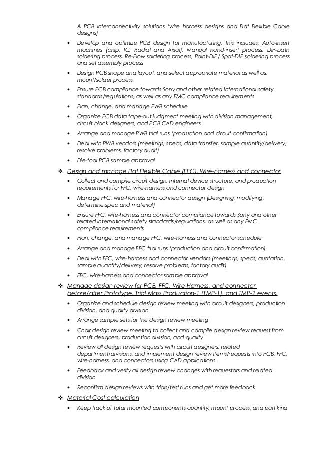 Résumé -Zain-Dec-2015 cable wire harness resume 