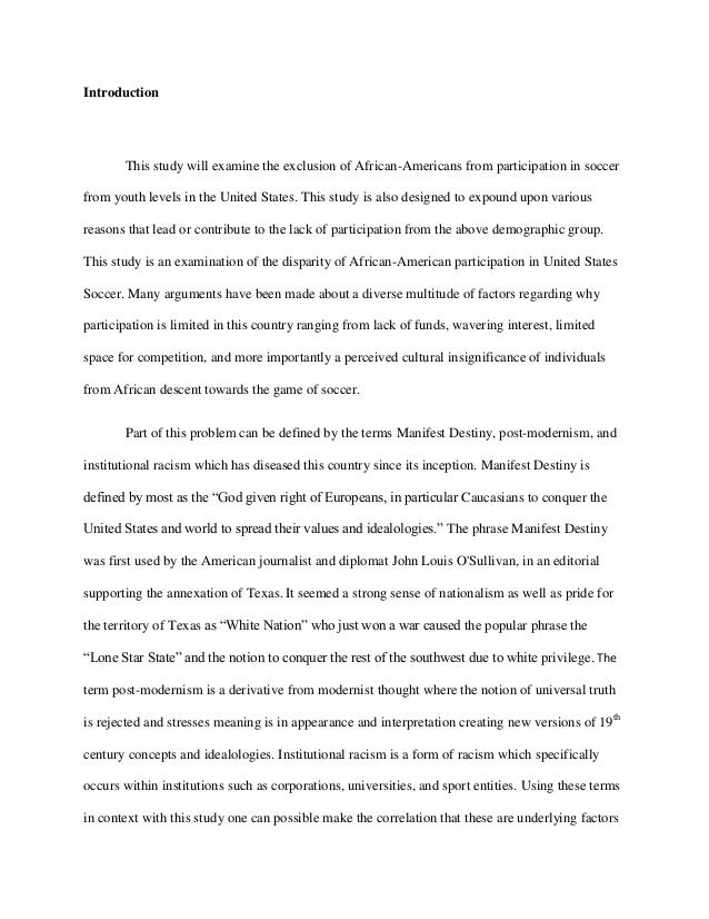 Research paper on history of soccer