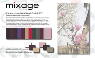 Mixage by Lady Dutch - Fall 2011