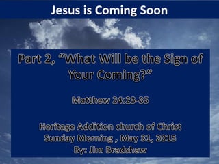 Jesus is Coming Soon
 