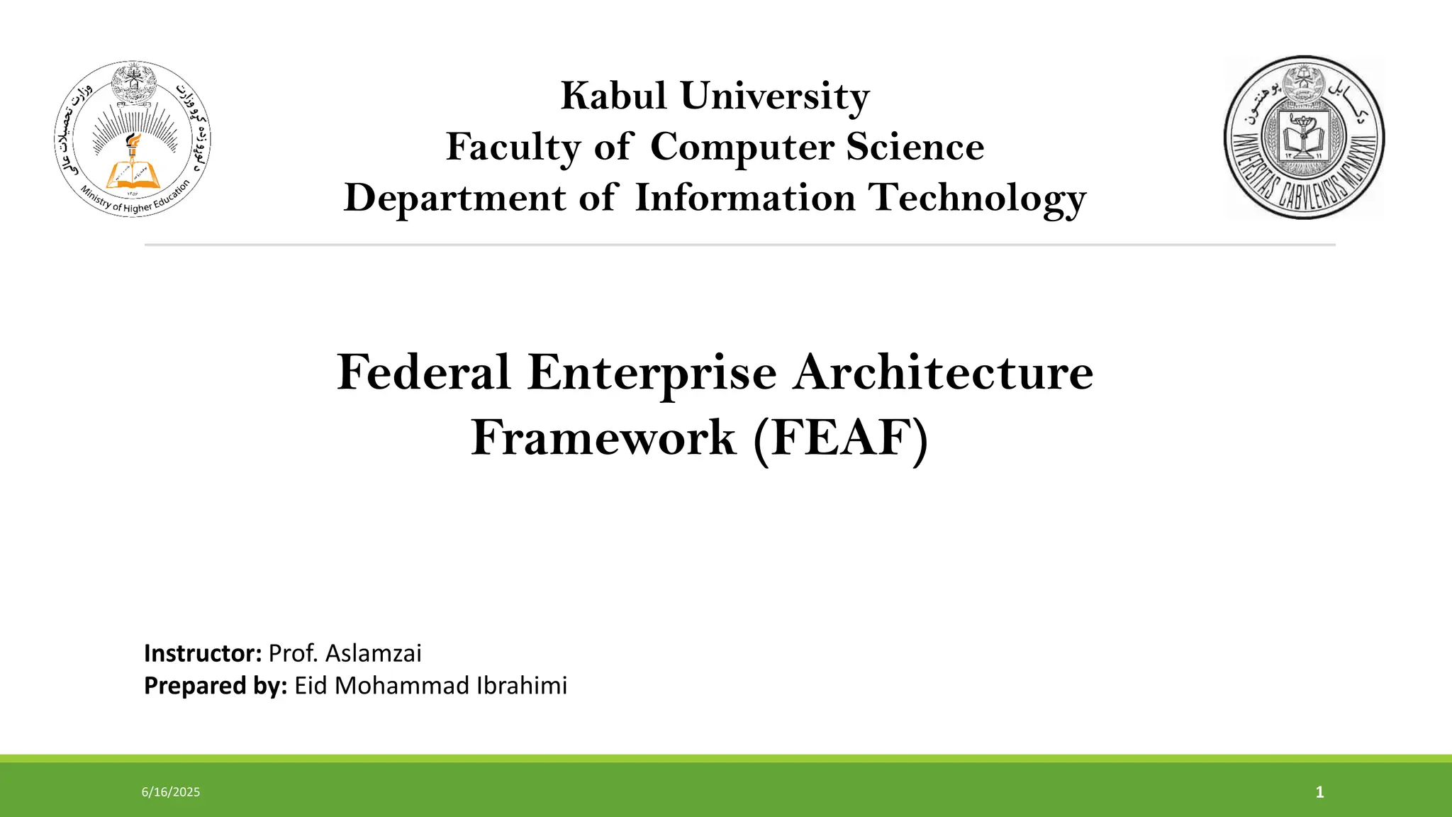 3 Fedral Enterprise Architecture Framework (Eid Mohammad Ibrahimi).pdf