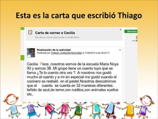 Esta es la carta que escribió Thiago