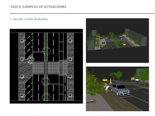 FASE II: EJEMPLOS DE ACTUACIONES
• Sección 1:Avda de Bruselas
 