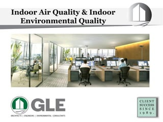 Indoor Air Quality & Indoor
Environmental Quality
 