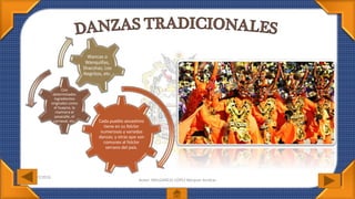 07/07/2016
Autor: MELGAREJO LÓPEZ Bécquer Amílcar
Cada pueblo ancashino
tiene en su folclor
numerosas y variadas
danzas; y otras que son
comunes al folclor
serrano del país.
Con
determinados
ingredientes
originales como
el huayno, la
marinera el
pasacalle, el
carnaval, etc.
Wancas o
Wanquillas,
Shacshas, Los
Negritos, etc.
 