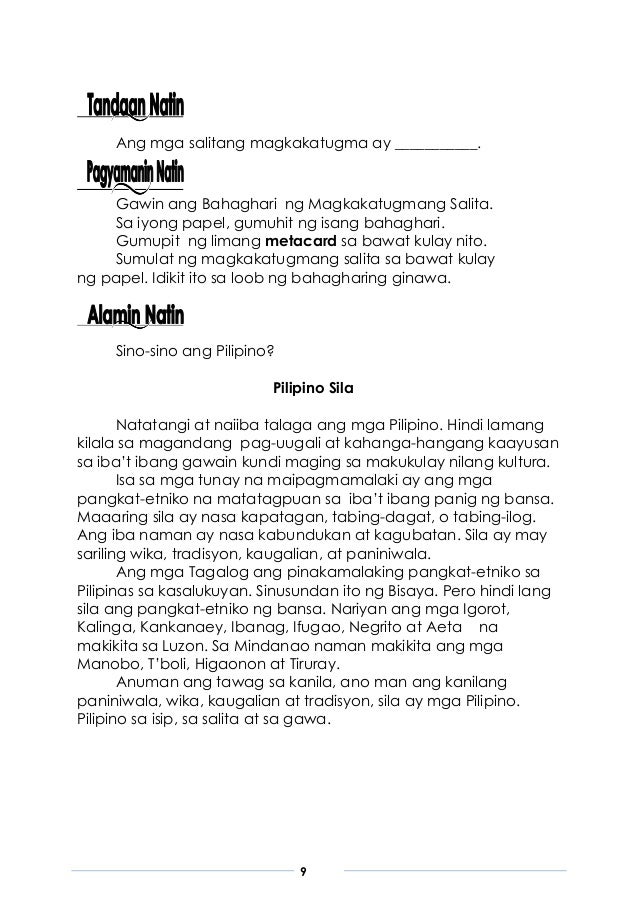 Filipino 3 Learner's Manual 3rd Quarter