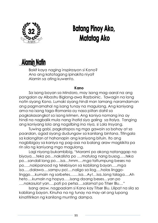 Batang Pinoy Ako Book Grade 3