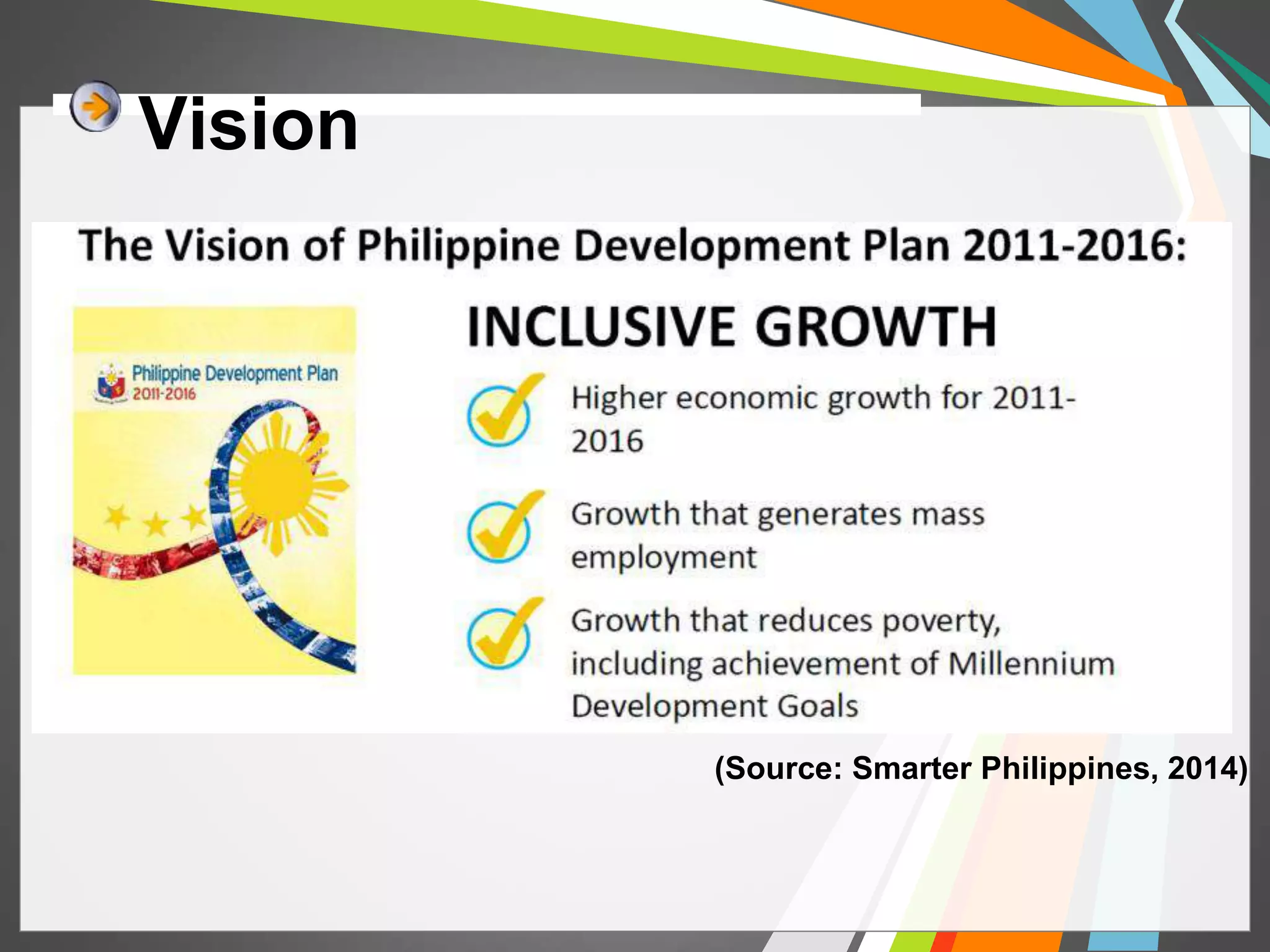 Vision 
(Source: Smarter Philippines, 2014) 
 