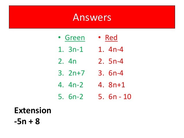 3 Finding The Nth Term 3 Finding The Nth Term