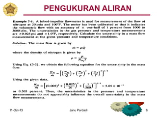11-Oct-13 Janu Pardadi 8
PENGUKURAN ALIRAN
 