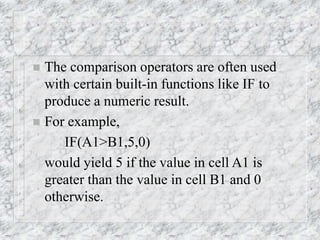 If Ranges 3 Formulas, Ranges, Functions.ppt