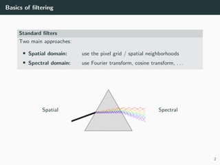 IVR - Chapter 3 - Basics of filtering II: Spectral filters | PDF