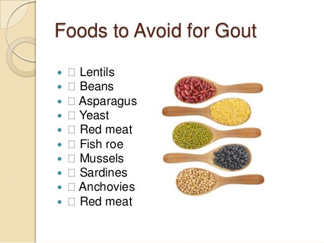 gout diet list of foods to avoid