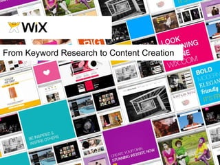 From Keyword Research to Content Creation
 