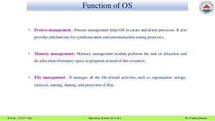 Function of Operating System | PPT