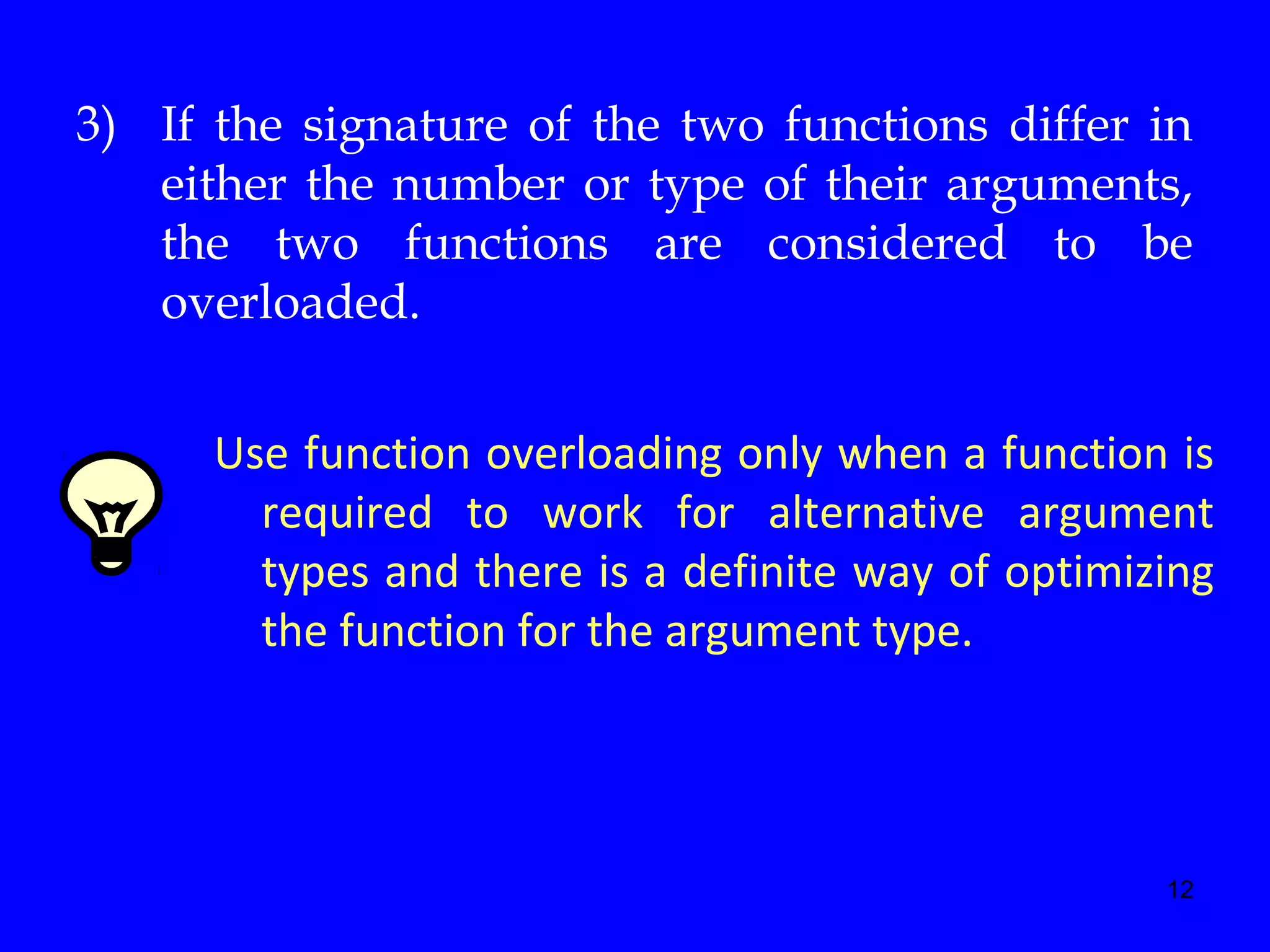 3 Function Overloading | PPT