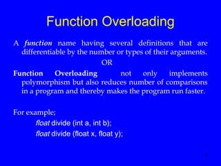 3 Function Overloading | PPT