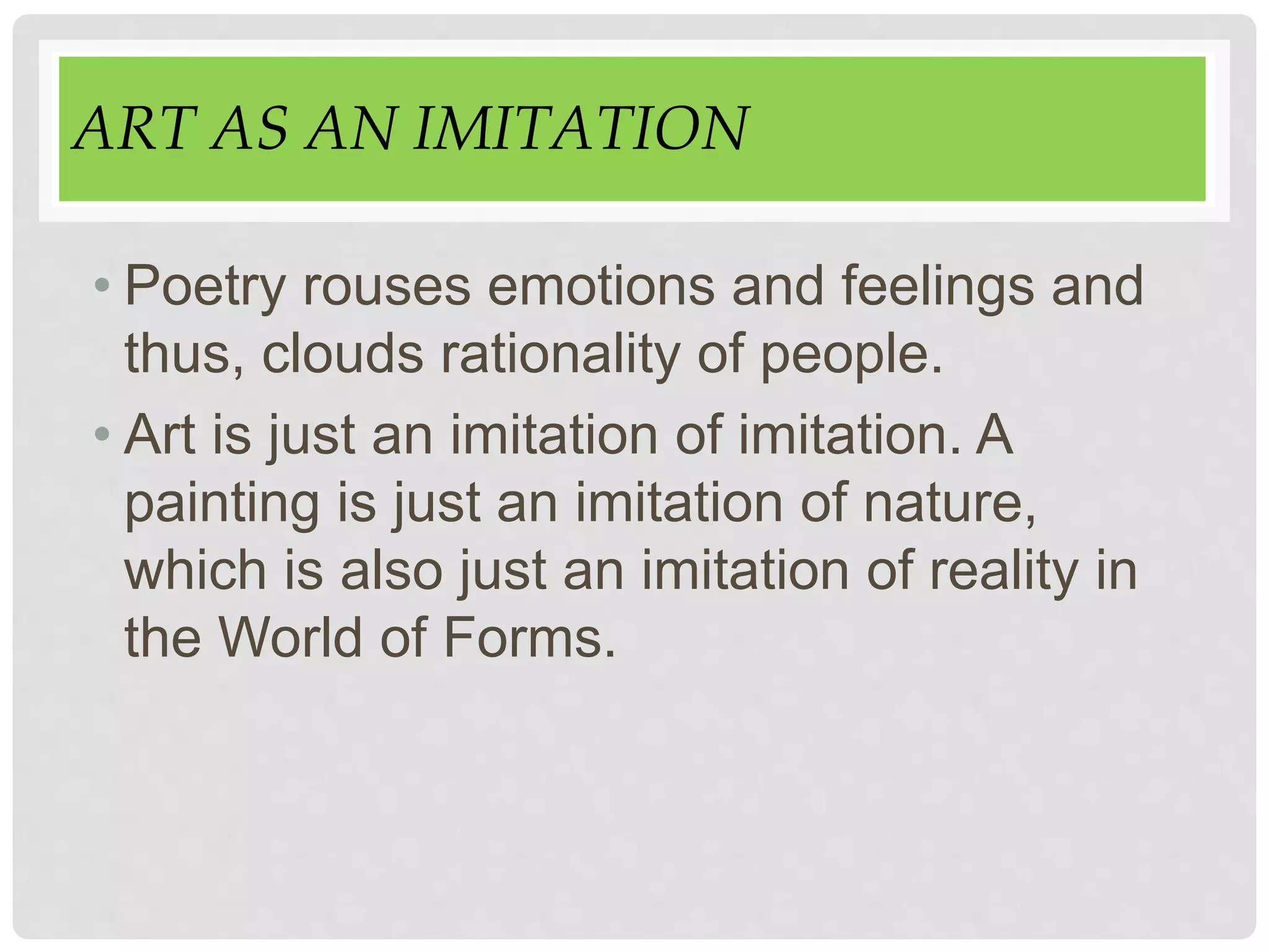 Functions and Philosophical Perspectives on Art | PPTX