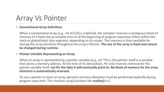 Comprehensive Guide to Functions, Arrays, and Pointers in C Programming ...