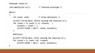 Comprehensive Guide to Functions, Arrays, and Pointers in C Programming ...