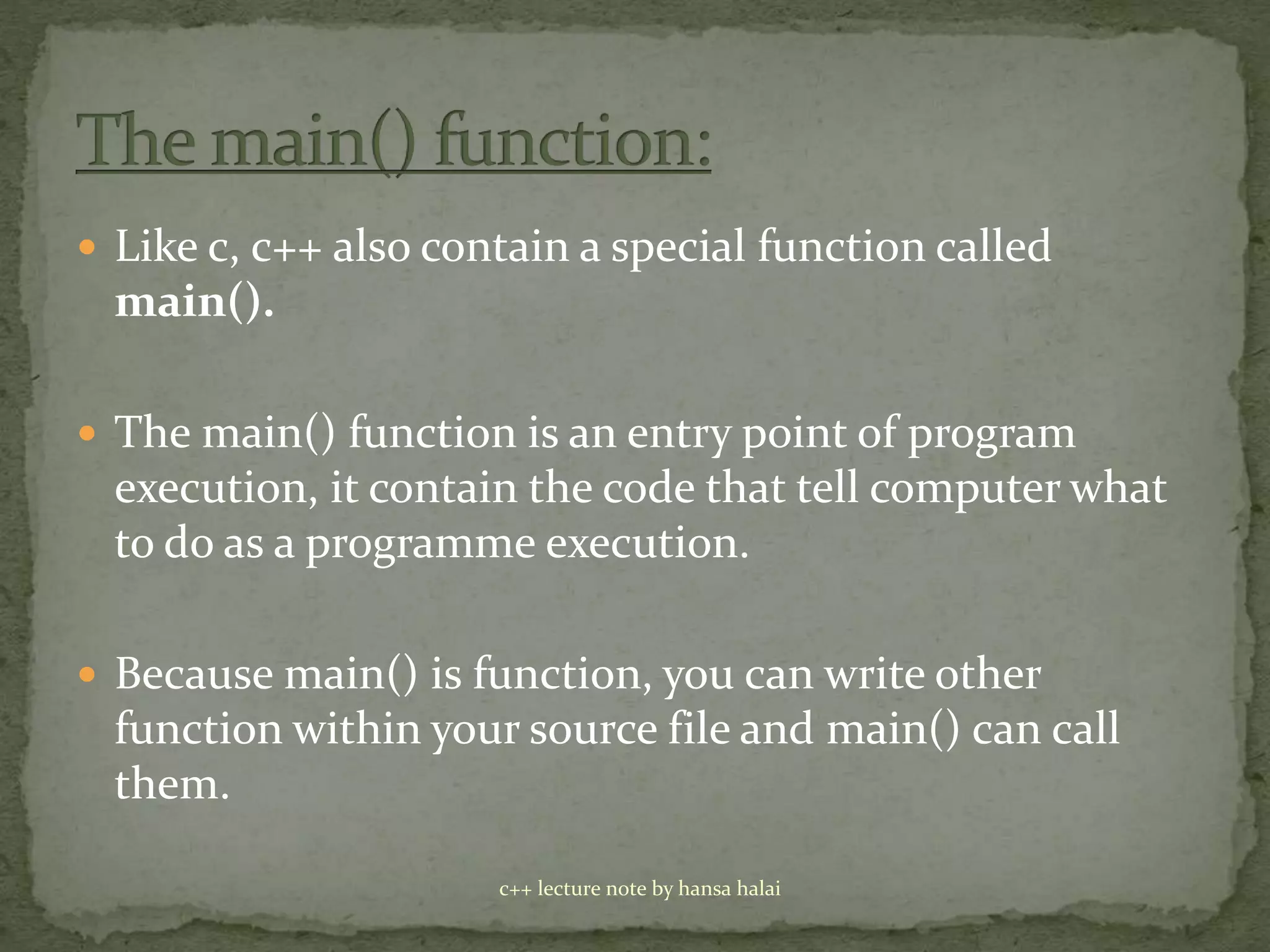 Functions in c++ | PPTX