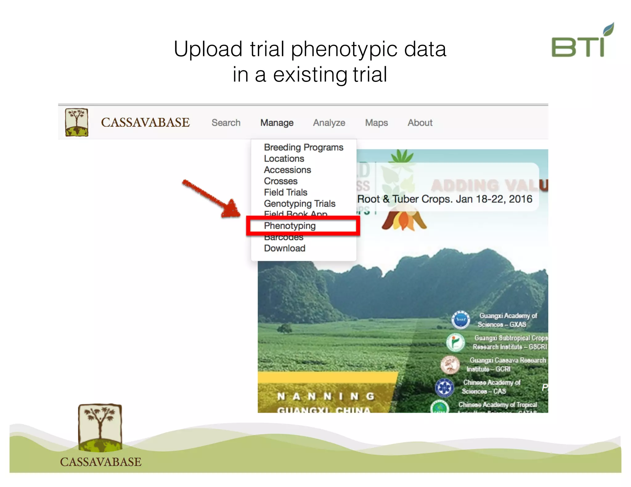 Upload trial phenotypic data
in a existing trial