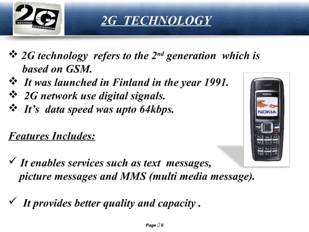 Presentation on 1G/2G/3G/4G/5G/Cellular & Wireless Technologies | PPT
