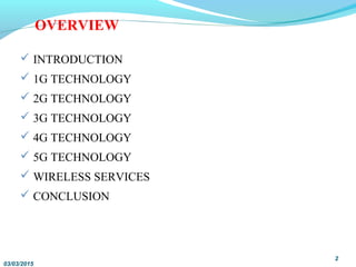 1g,2g,3g,4g and 5g | PPT