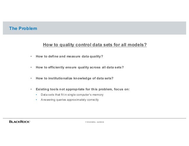 Topnotch Systematically Quality Controlling Big Data By David Durst
