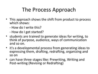 3 general principles for teaching writing | PPT