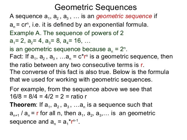 93 geometric sequences