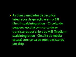 3ª geração dos computadores