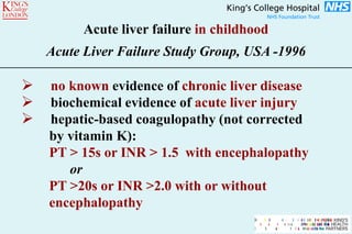 Acute Liver Failure in Children | PDF