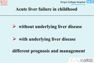 Acute Liver Failure in Children | PDF