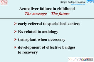 Acute Liver Failure in Children | PDF