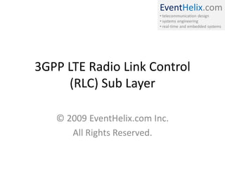 3 gpp lte-rlc | PDF